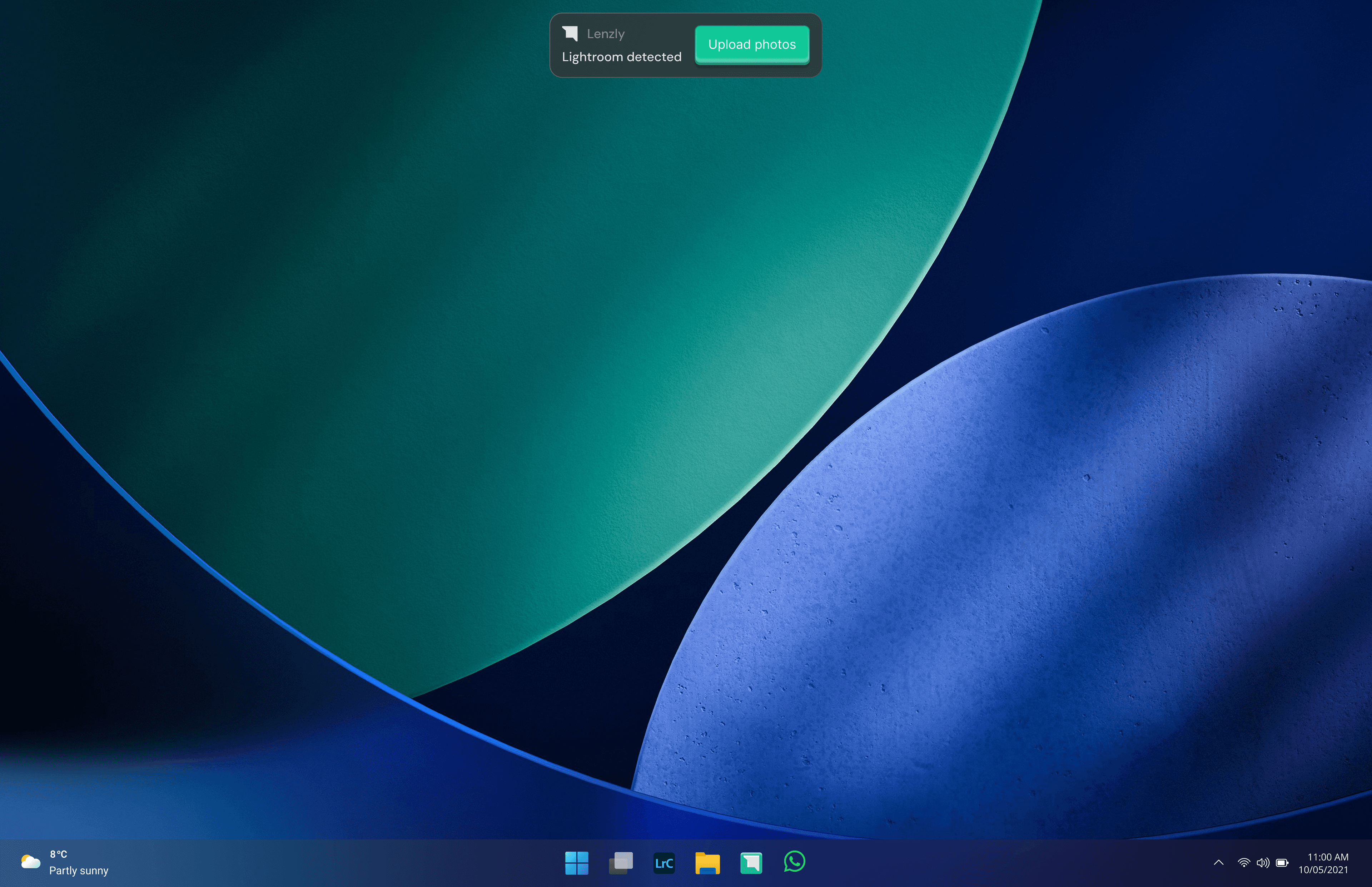 Lightroom detected — upload prompt