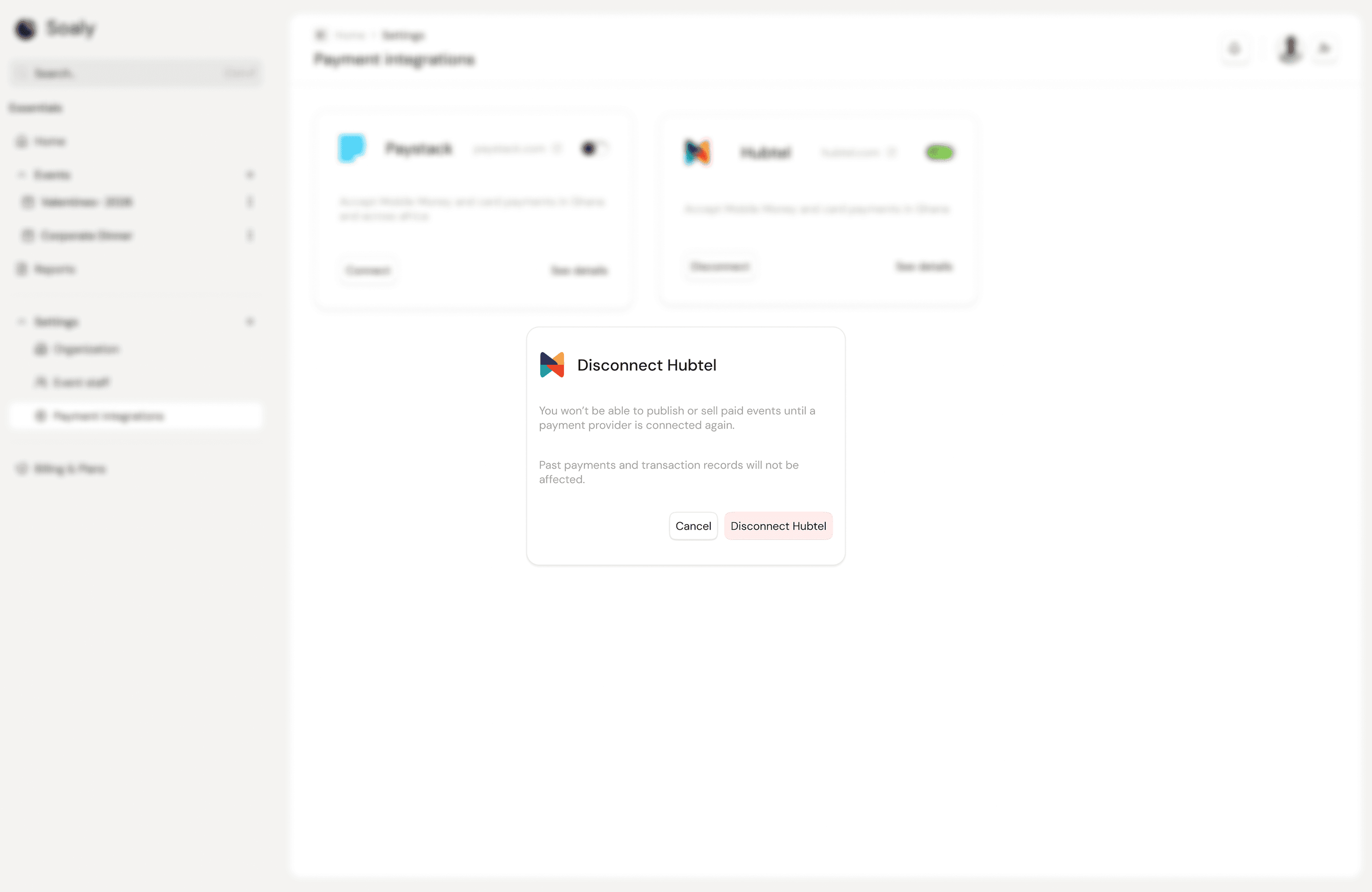 Payment integrations